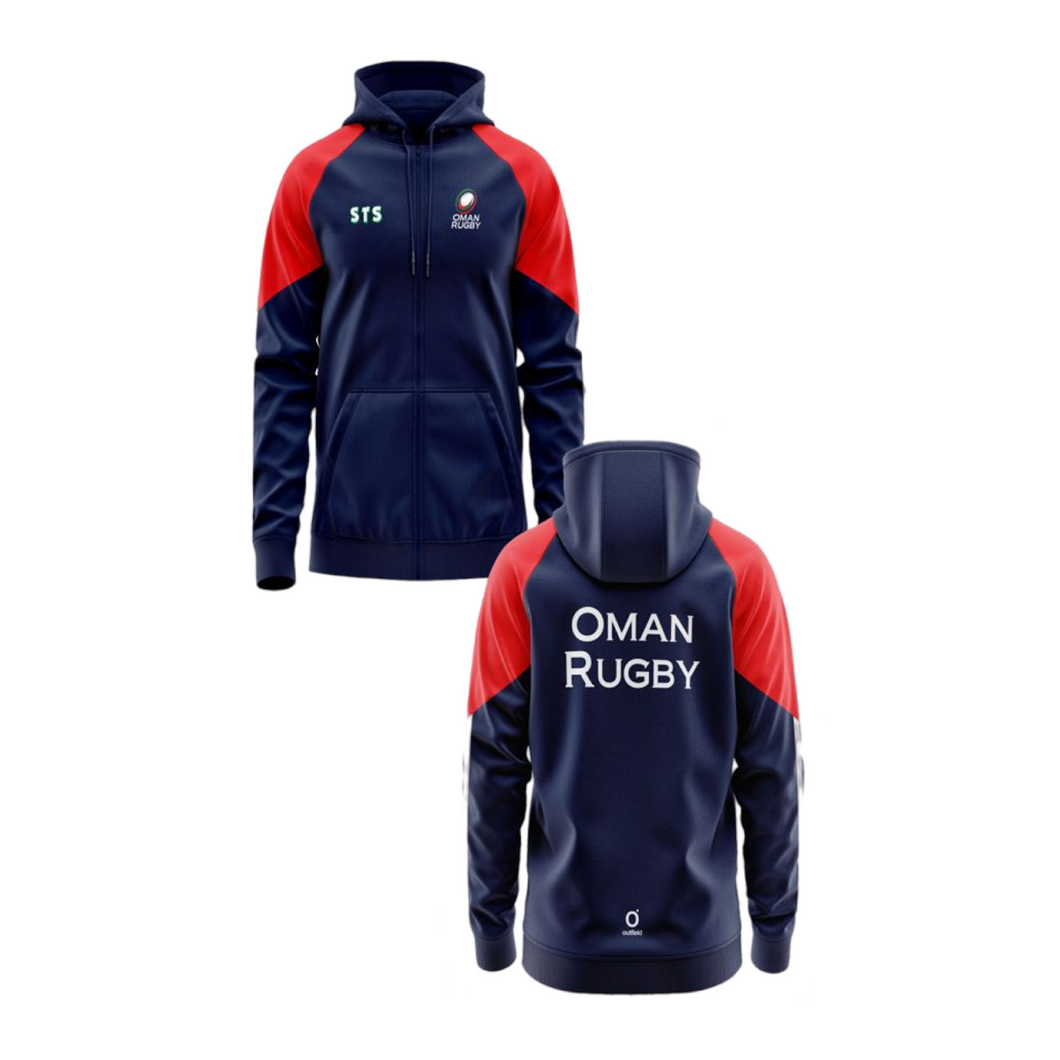 Oman Rugby Poly-Tek Fleece Lined Full Zip Hoody